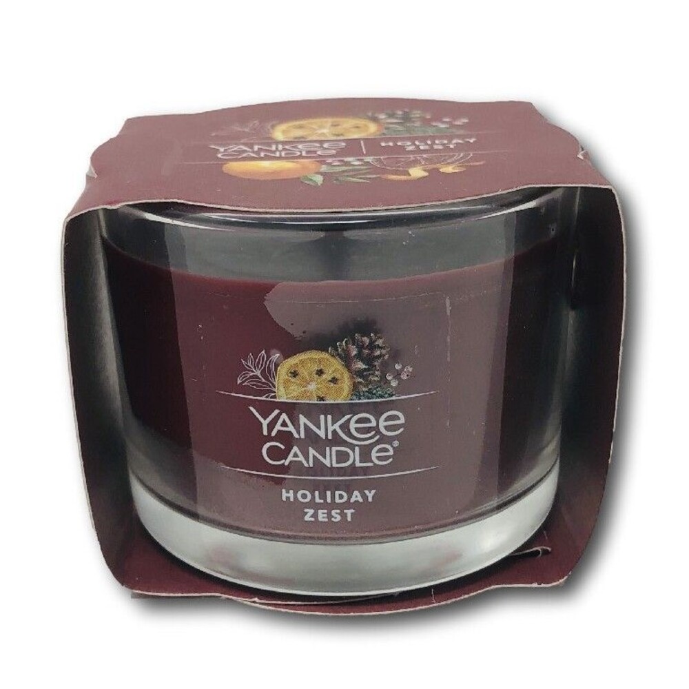 Yankee Candle Single Votive Mini Jar Candle Fragrance Holiday Zest